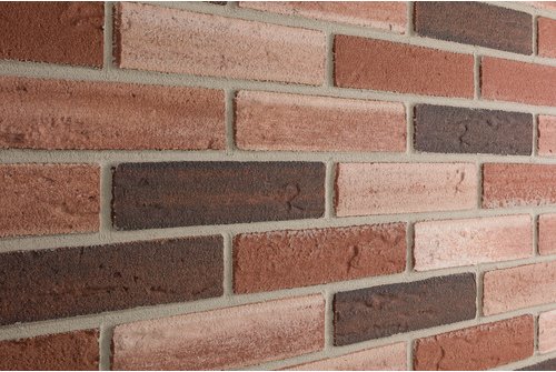 ELABRICK Flachverblender »Kansas«, 210 x 50 mm, rot/beige/braun, 1m²