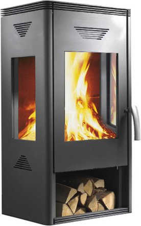 WAMSLER Kaminofen »Trion H«, KO 101, Leistung: 6 kW - grau