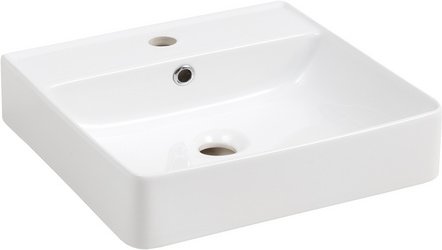 Thumbnail - FACKELMANN Waschbecken »VAIDA«, Keramik, weiss, BxHxT: 41 x 11 x 41 cm