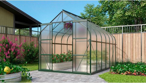 VITAVIA Gewächshaus, BxHxL: 26,35 x 254,5 x 383 cm - gruen