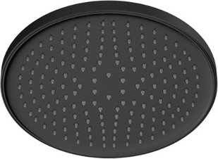 Chris Bergen Kopfbrause, ABS, schwarz matt