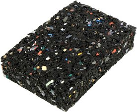 Kovalex Holz- und Bautenschutzunterlage, BxHxL: 20 x 60 x 100 mm, Gummigranulat - schwarz