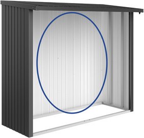 BIOHORT Rückwand »Woodstock«, Gr. 230, dunkelgrau-metallic