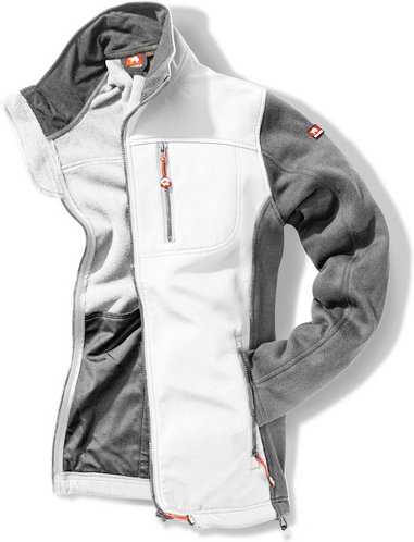 Thumbnail - BULLSTAR Softshell-Strickjacke »Worxtar«, weiß/grau, Polyester - weiss