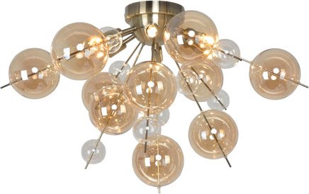 NÄVE Deckenleuchte »EXPLOSION«, ∅xH: 57 x 6 cm, Metall/Glas - goldfarben