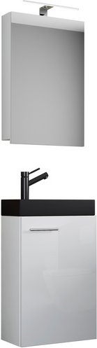 VCM Waschplatz-Set »Slito«, BxHxT: 41 x 130 x 22 cm - weiss