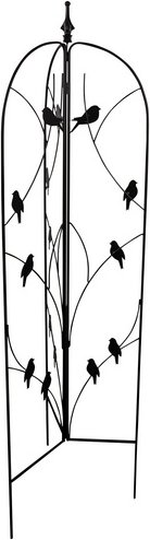 WINDHAGER Rankgitter, metall - schwarz