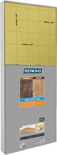 RENOVO Laminat/ Parkettunterlage »Aqua Stop «, 6 m², geeignet für Parkett und Laminat - goldfarben