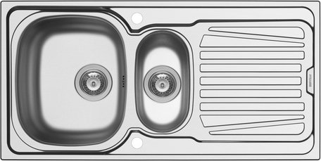 Pyramis Edelstahlspüle »Sparta«, Edelstahl, BxHxL: 100 x 50 cm - silberfarben