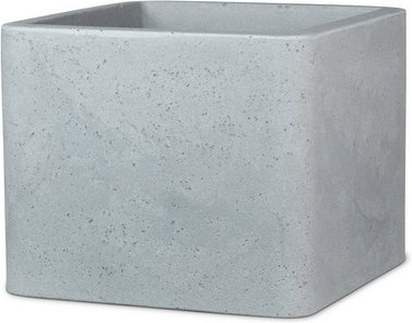 SCHEURICH Pflanzgefäß »Quadro«, 40 x 31 cm (ØxH), Kunststoff, steingrau - beige