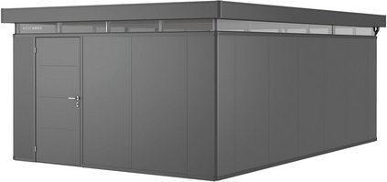 BIOHORT Gerätehaus »CasaNova«, BxHxT: 430 x 250 x 630 cm (Aufstellmaße), Stahl - grau