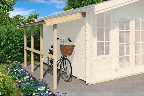 LASITA MAJA Schleppdach, BxT: 280 x 90 cm (Aufstellmaß ), naturbelassen - braun