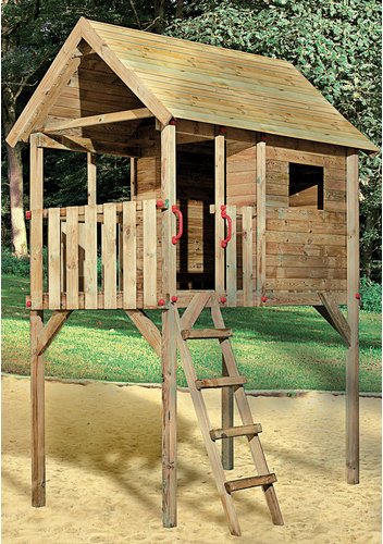 WEKA Kinder-Stelzenhaus »Willy«, BxHxT: 125 x 332 x 235 cm - braun