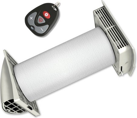 MARLEY Frischluft-Wärmetauscher, Men V180, Weiß, 3-7 Watt, inkl. Fernbedienung - weiss