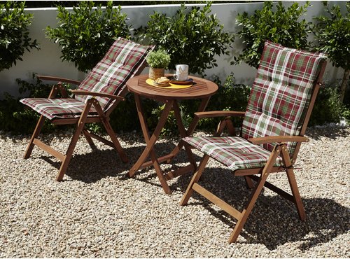 MERXX Gartenmöbel »Borkum«, Holz, 3-teilig - beige