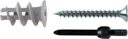 FISCHER Gipskartondübel, 22 mm, Kunststoff - grau