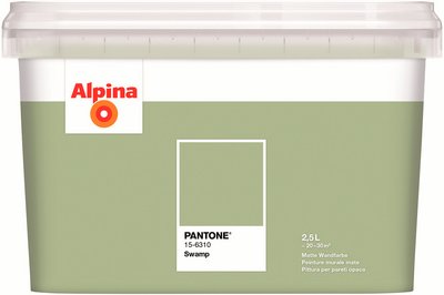 ALPINA Wandfarbe »PANTONE«, Swamp, matt, 2,5 l - gruen