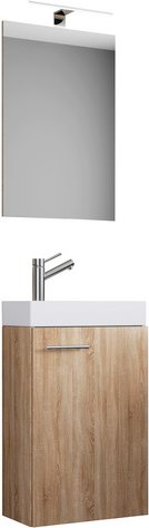 Thumbnail - VCM Badmöbel-Set »Slito«, 4-teilig, mit Spiegel - braun