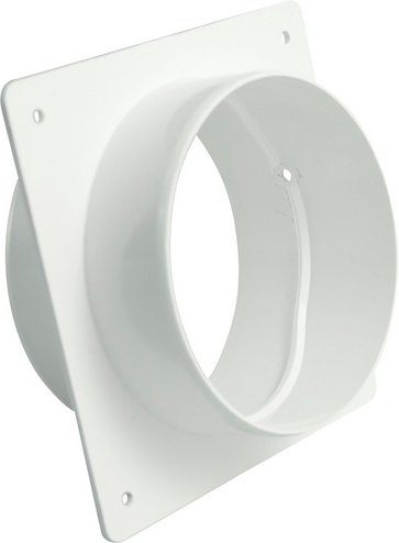 MARLEY Maueranschlussstutzen »Lüftungtechnik«, Kunststoff, Ø 12,5 cm - weiss