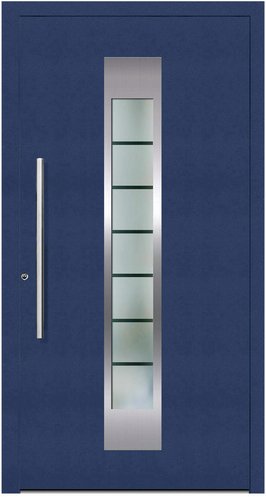 KNOCK Aluminium-Haustür »Terra Nova«, stahlblau