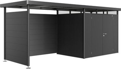 BIOHORT Seitenwand »HighLine«, Breite: 237 cm, Stahlblech, dunkelgrau-metallic