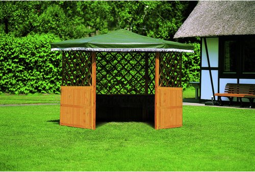 PROMADINO Pavillon »Marburg«, BxHxT: 309 x 211 x 309 cm - braun