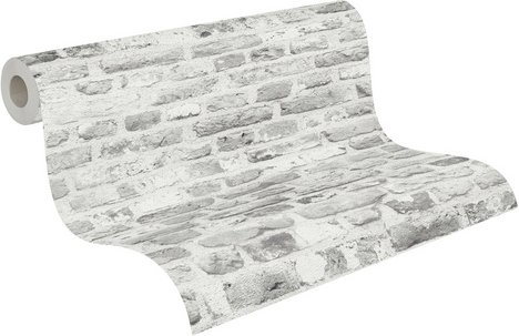 A.S. Création Vliestapete, BxL: 53 x 1005 cm, hellgrau