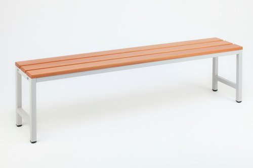 SZAGATO Umkleidebank, BxHxT: 30 x 42 x 150 cm, Stahl/Holz - grau