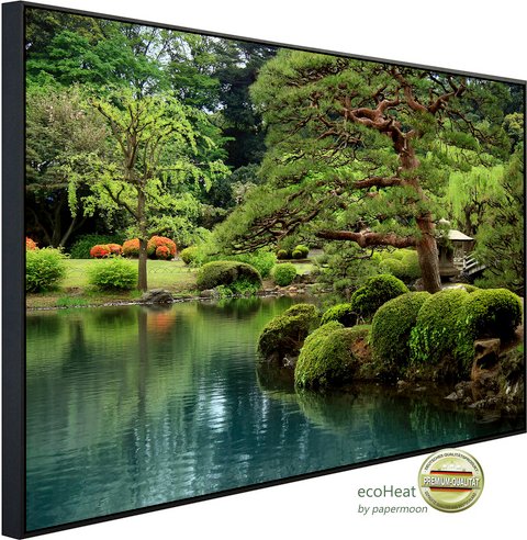 papermoon Infrarotheizung »EcoHeat - Ruhiger Zen See«, Matt-Effekt - bunt