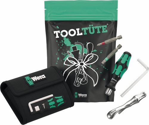WERA Werkzeugset »Tooltüte«, 9 Teile + Tasche - gruen