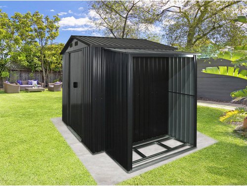 FLORAWORLD Gartenhaus »floraworld«, Metall, BxHxT: 141 x 170 x 76 cm (Außenmaße) - grau