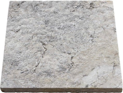 Thumbnail - WOHNRAUSCH Terrassenplatten »Mudra«, 0,74 m², Römischer Verband, Travertin, grau/beige