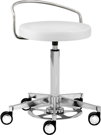 Mayer Sitzmöbel Multifunktionshocker »1394«, Breite: 48 cm, höhenverstellbar, Kunstleder, weiß - weiss