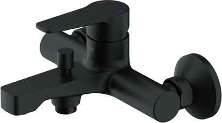 LENZ Wannenarmatur »MOLA«, 1/2", Messing, schwarz-matt