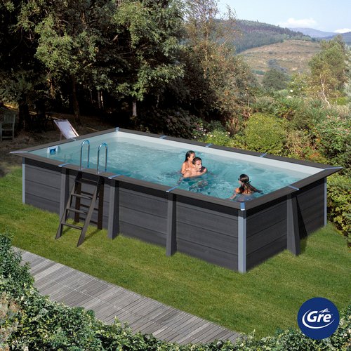 Thumbnail - GRE Pool »Avantgarde«, BxHxL: 326 x 124 x 606 cm, 17870 l, inkl. LEDs - grau