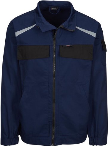 Thumbnail - safety and more Arbeitsjacke »EXTREME«, marineblau/schwarz, Polyester/Baumwolle, Gr. L