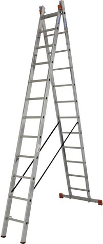 KRAUSE Mehrzweckleiter »MONTO Dubilo«, 24 Sprossen, Aluminium - silberfarben