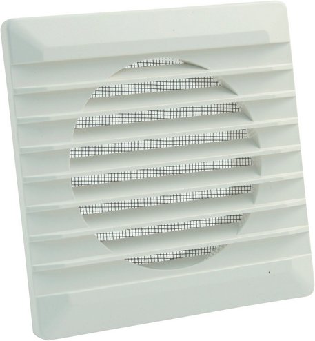 MARLEY Lüftungsgitter, eckig, Hart-PVC (PVC-U), weiß - weiss