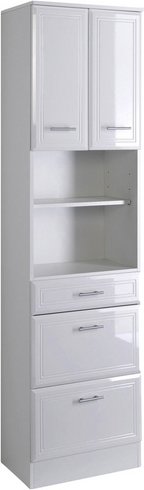 HELD MÖBEL Seitenschrank »Neapel«, BxHxT: 50 x 190 x 34 cm - weiss