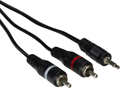 SCHWAIGER Audio-Adapter-Kabel, Schwarz