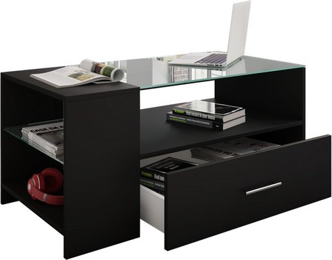 VCM Couchtisch »Tindala«, BxHxL: 50 x 45 x 100 cm - schwarz