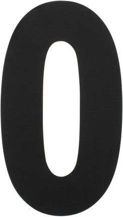 Thumbnail - Intersteel Hausnummer, Nummer 0 XXL, mattschwarz, Stahl