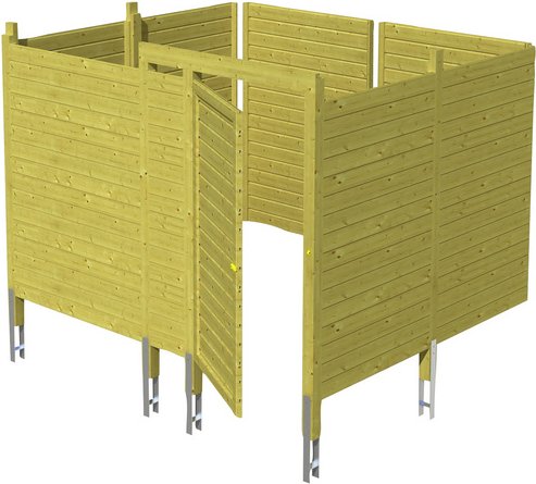 SKANHOLZ Brüstung, Breite: 78,5 cm, grün - gruen