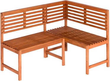 MERXX Eckbank »Salerno«, Holz, 3-Sitzer, BxHxT: 100 x 90 x 142 cm - braun