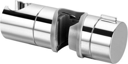 WELLWATER Brausestangen-Gleiter, für Brausestangen 18-25 mm, chromfarben - silberfarben