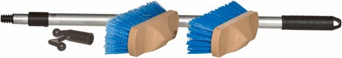 Yachticon Bürste, silberfarben/blau/gelb, Aluminium/Kunststoff