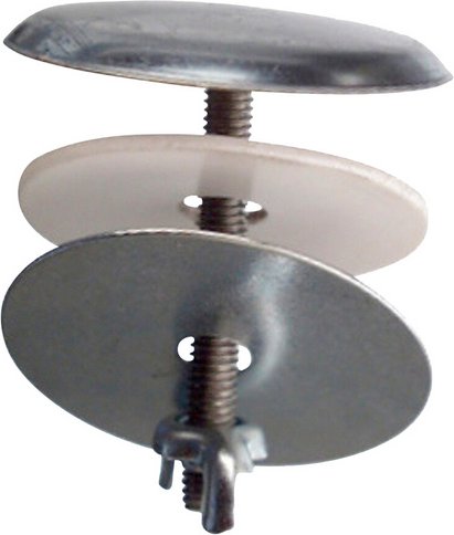 WELLWATER Hahnlochstopfen, Stahl, silberfarben