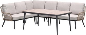 GARDEN IMPRESSIONS Loungeset »Allasio«, 6-teilig, inkl. Auflagen - schwarz