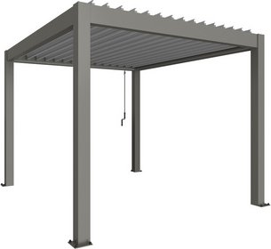 Thumbnail - BIOHORT Pergola »Gr. 3x3,5«, BxHxT: 312 x 255 x 367,5 cm, silber-metallic - grau