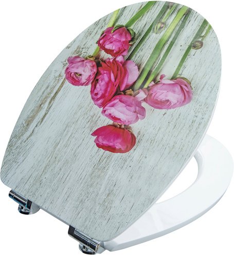 CORNAT WC-Sitz »ART OF ACRYL«, MDF, D-Form, mit Softclose-Funktion - bunt